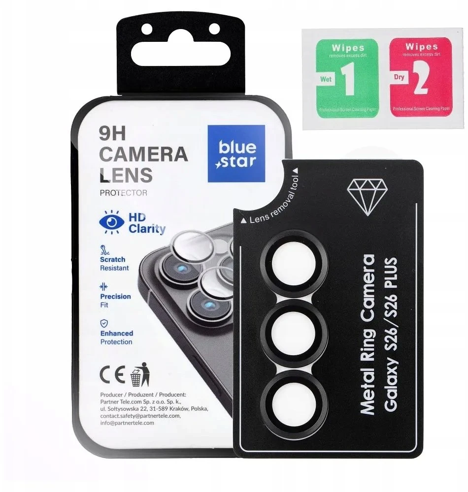 BlueStar Grūdintas stiklas na aparat do Samsung S26 Blue Star Easy Install juoda