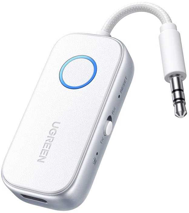 „Bluetooth 5.4“ siųstuvas UGREEN CM872 (baltas)