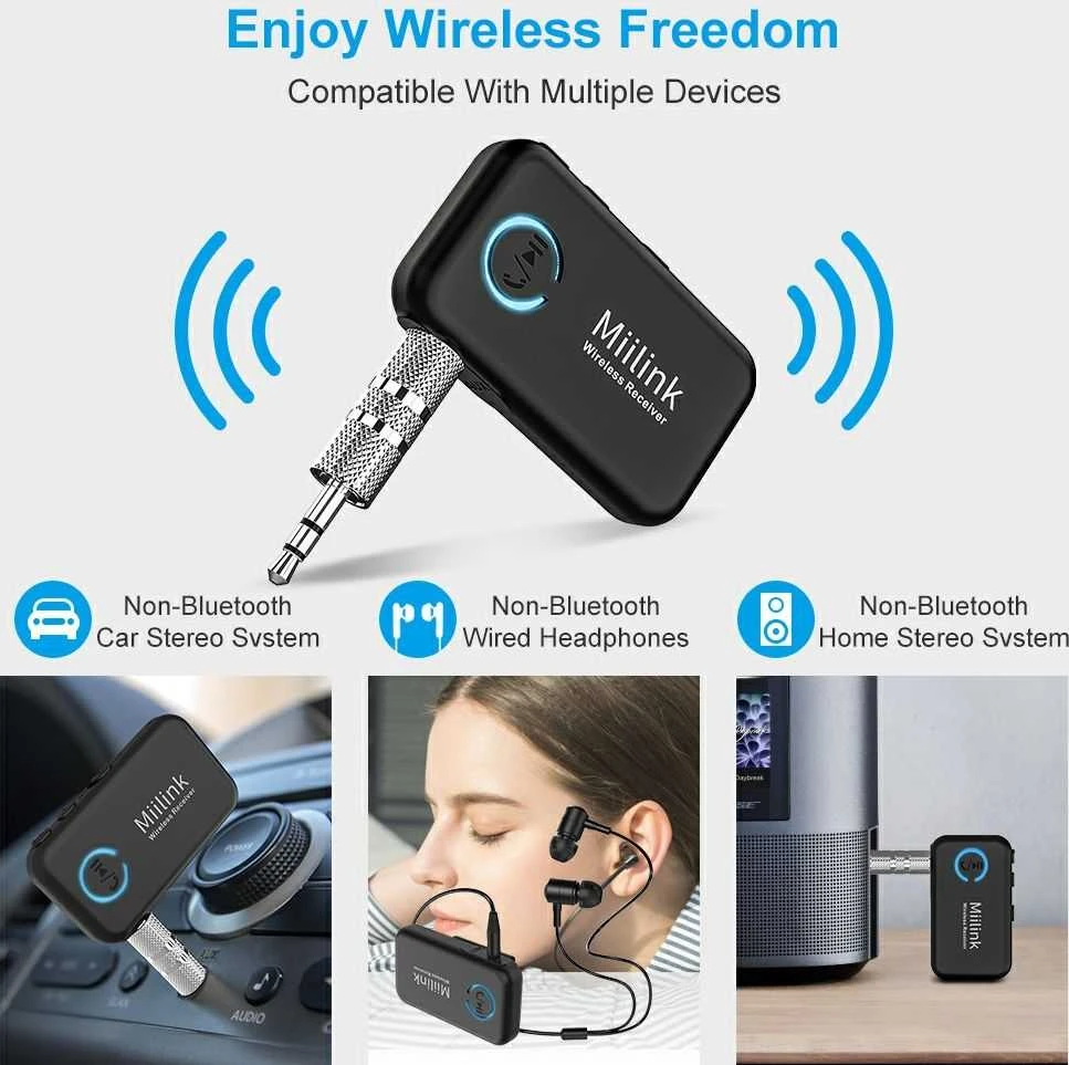 1Mii ML100 Bluetooth Audio imtuvas 3.5 lizdo mikrofonas