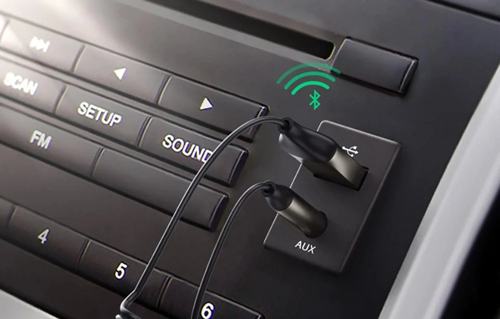 Automobilinis Bluetooth imtuvas UGREEN 70601B - pilkas