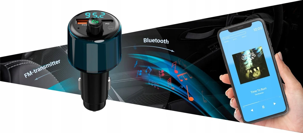 Navitel | Daugiafunkcis FM siųstuvas | BHF05 MAX | USB jungtis | „Bluetooth“