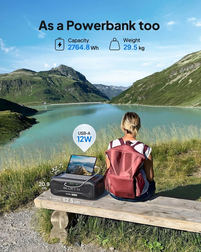 BLUETTI plėtimo modulis 2764Wh LiFePO4 skirtas APEX300 AC200PL