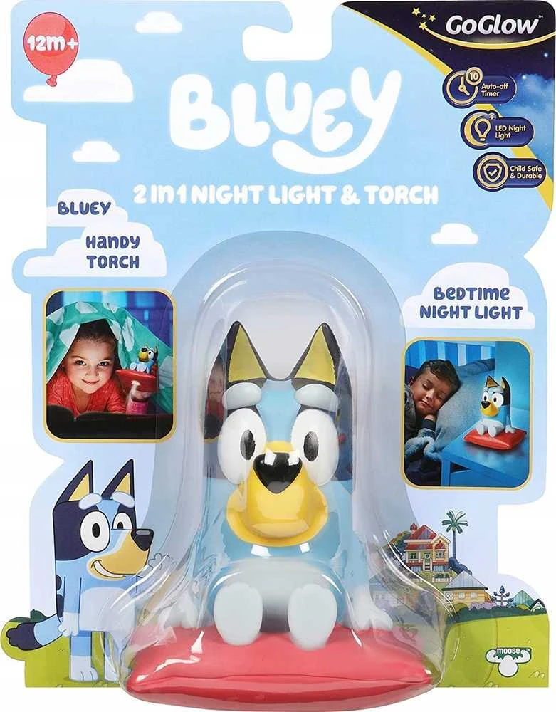 „Bluey“ – „GoGlow Buddy“ naktinė lemputė ir žibintuvėlis (10039)