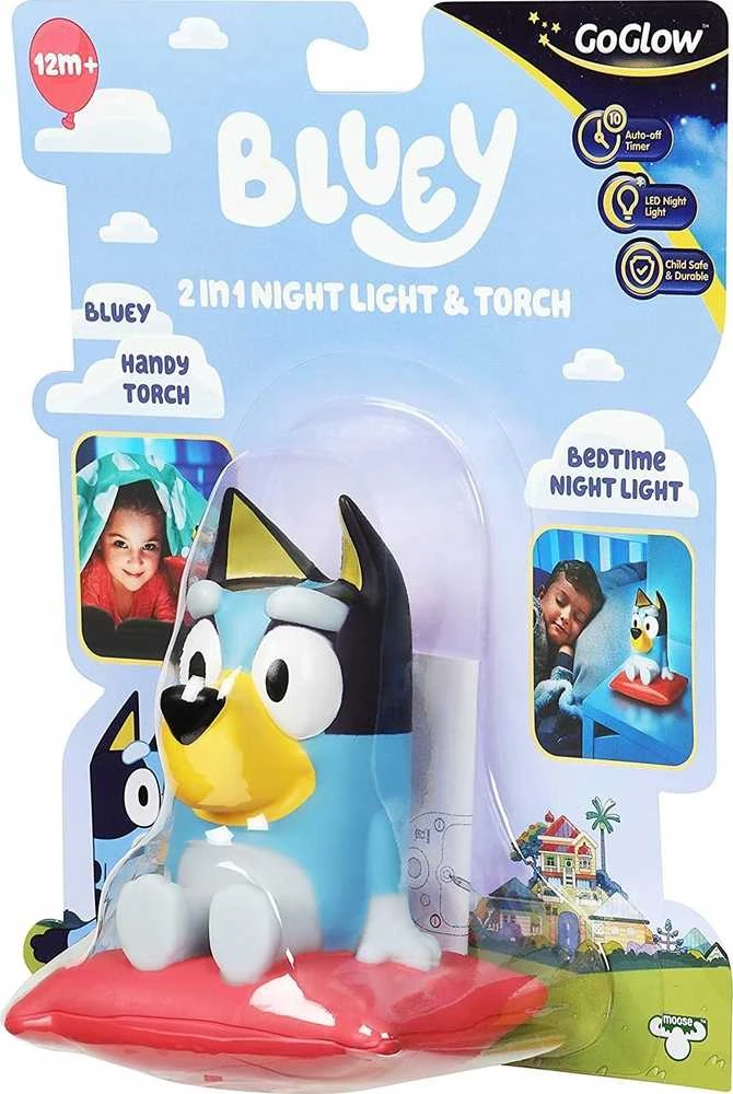 „Bluey“ – „GoGlow Buddy“ naktinė lemputė ir žibintuvėlis (10039)