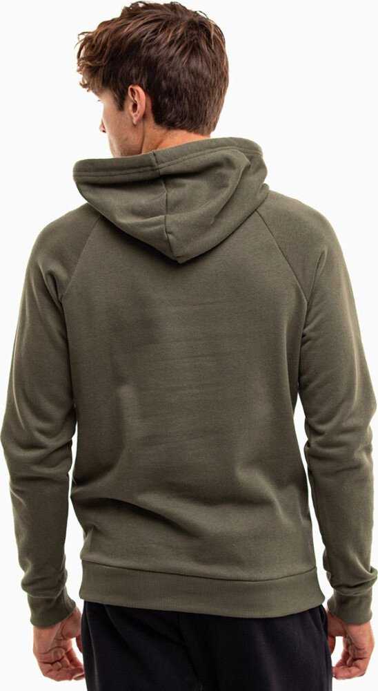 Vyriškas džemperis su gobtuvu Under Armour Rival Fleece, alyvuogių spalvos