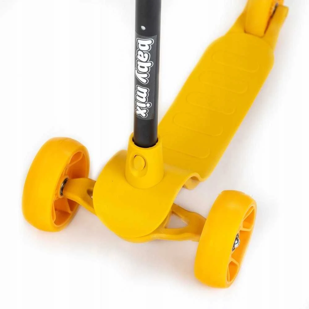 Baby Mix Prime geltonas paspirtukas vaikams nuo 1,5 metų