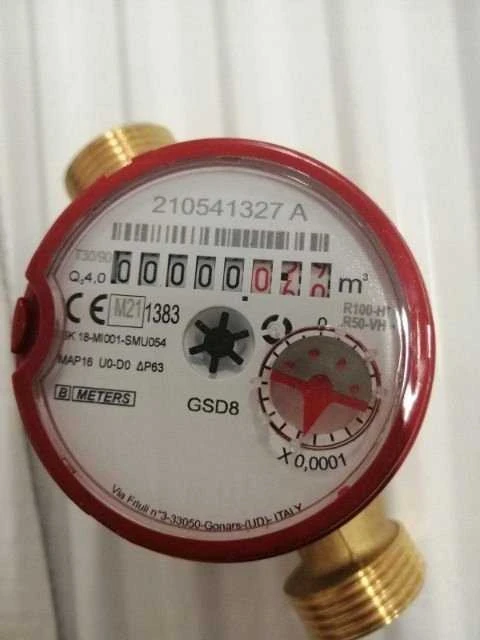 BMETERS antimagnetinis vandens skaitiklis GSD8-I šiltam vandeniui, 3/4'' AC Q3-4.0 m3/h, Tmax:90°C, L=130mm, MID R100/R50 AM