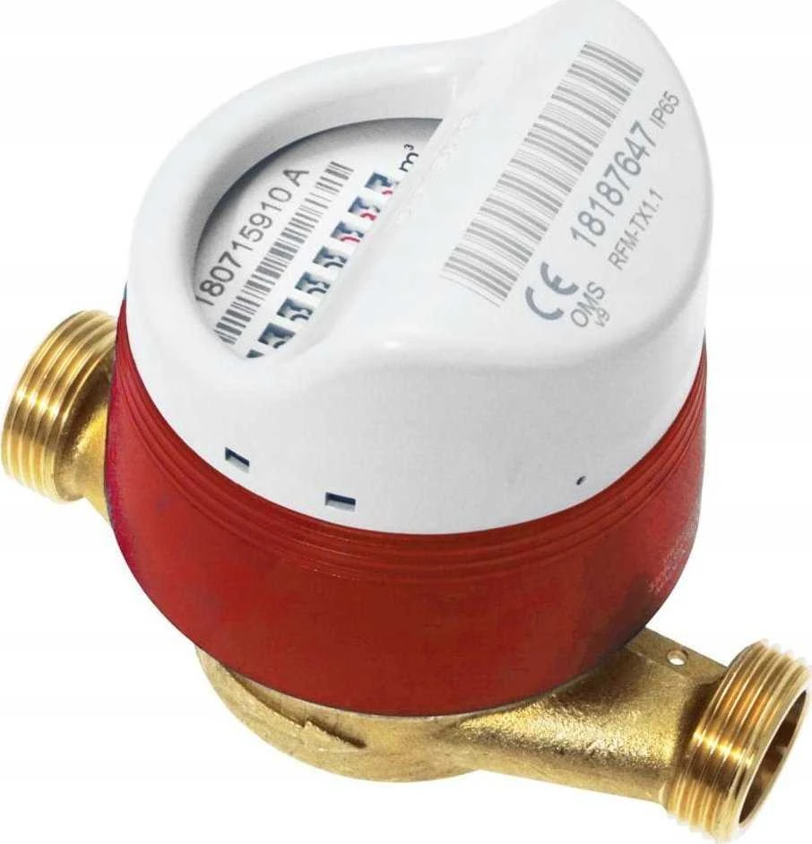 BMETERS JS antimagnetinis vandens skaitiklis. 1/2, srautas 2,5 karštam vandeniui MID R100/R50 su IP65 radijo moduliu