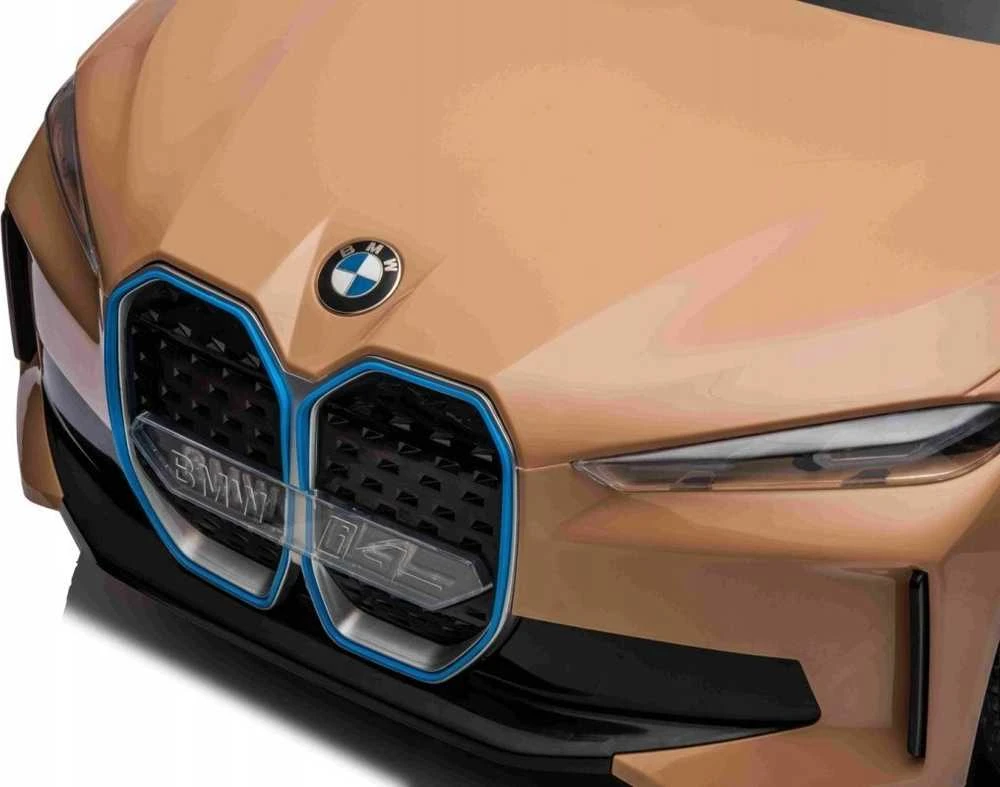Elektrinė mašina vaikams BMW I4 aukso spalvos