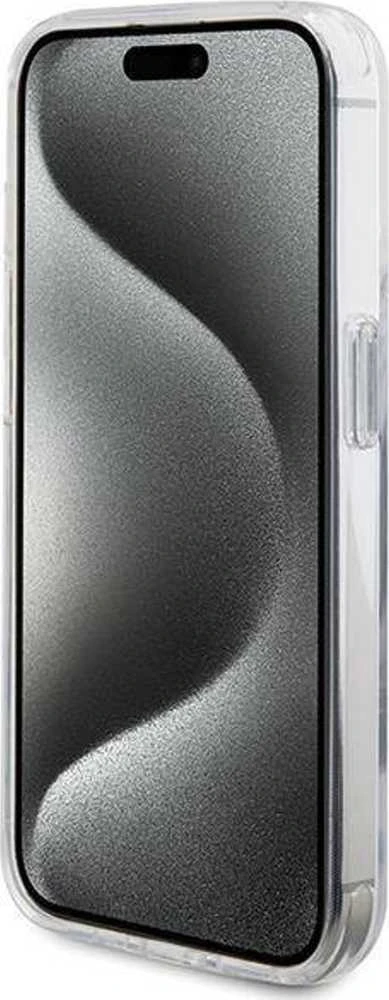 Dėklas BMW BMHMP15LURST Apple iPhone 15 Pro 6.1″ clear kietas dėklas Ring Stand M Collection MagSafe