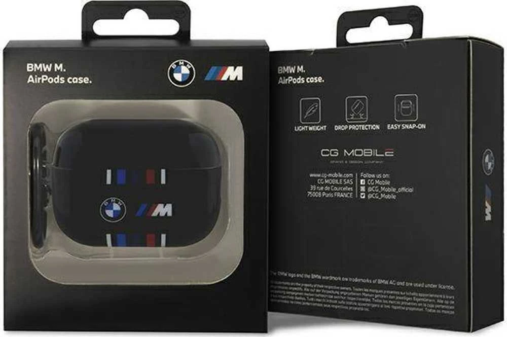 BMW Multiple Coloured Lines - dėklas skirtas Apple AirPods Pro 2 (Juodas)