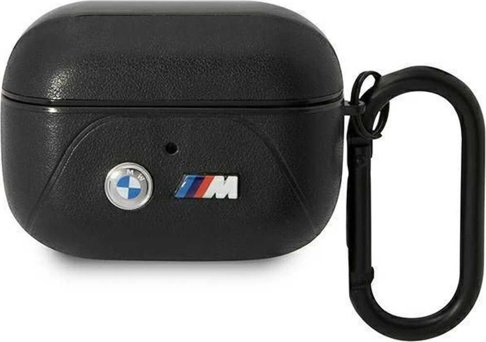 BMW BMAP22PVTK AirPods Pro dėklas juodos spalvos Leather Curved Line