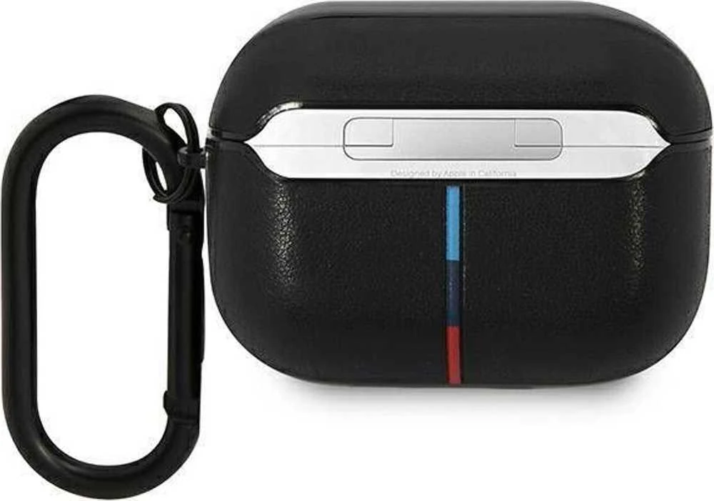 BMW BMAP22PVTK AirPods Pro dėklas juodos spalvos Leather Curved Line