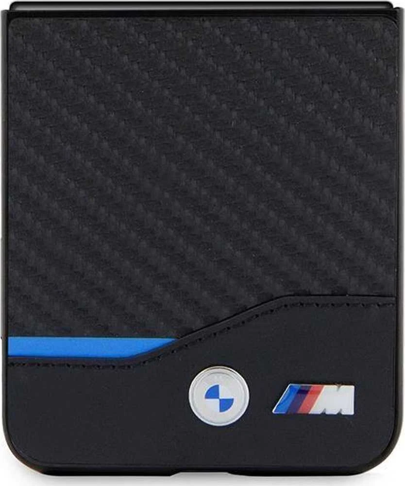 BMW BMHCZF522NBCK Z Flip5 F731 juodos spalvos odinis anglies pluošto dėklas