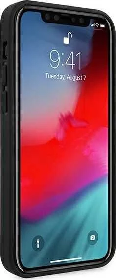Apple iPhone 12 Mini BMW dėklas Signature Tire Marks (BMHCP12STTBK) juodos spalvos