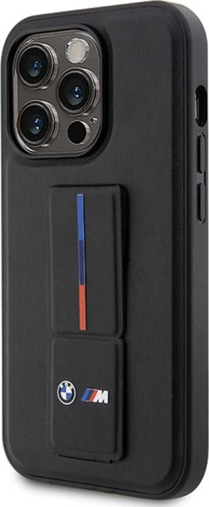 Dėklas BMW BMHCP14L22GSLK Apple iPhone 14 Pro 6.1″ juodos spalvos kietas dėklas Grip Hot Stamp