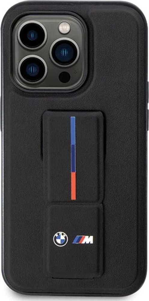 Dėklas BMW BMHCP14L22GSLK Apple iPhone 14 Pro 6.1″ juodos spalvos kietas dėklas Grip Hot Stamp