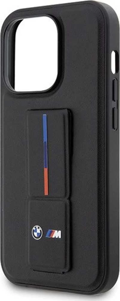 Dėklas BMW BMHCP14X22GSLK Apple iPhone 14 Pro Max 6.7″ juodos spalvos kietas dėklas Grip Hot Stamp