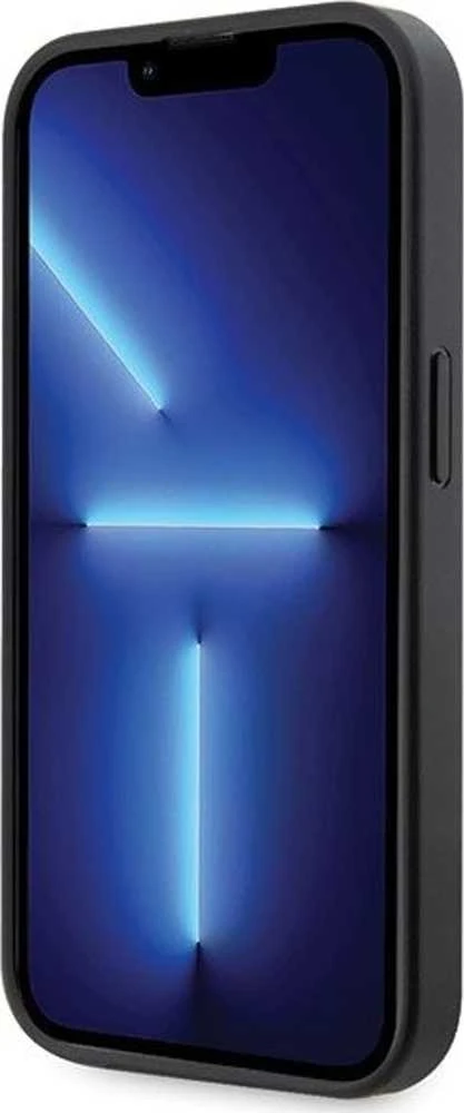Dėklas BMW BMHCP14X22GSLK Apple iPhone 14 Pro Max 6.7″ juodos spalvos kietas dėklas Grip Hot Stamp