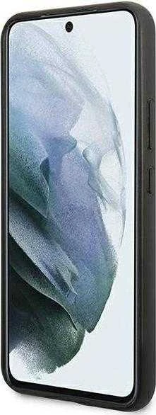 Samsung Galaxy S22 Plus BMW dėklas M Collection Triangles (BMHCS22MPUCARTCBK) juodos spalvos