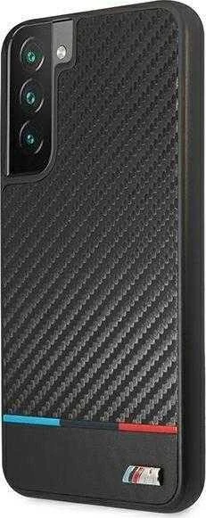 Samsung Galaxy S22 Plus BMW dėklas M Collection Triangles (BMHCS22MPUCARTCBK) juodos spalvos