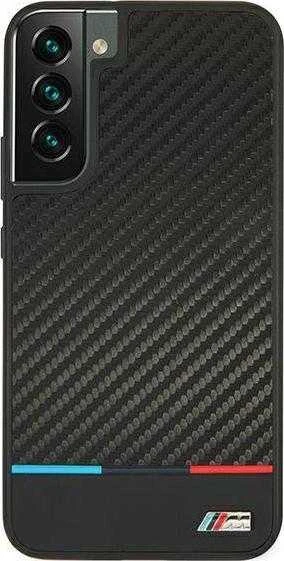 Samsung Galaxy S22 Plus BMW dėklas M Collection Triangles (BMHCS22MPUCARTCBK) juodos spalvos