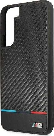 Samsung Galaxy S22 Plus BMW dėklas M Collection Triangles (BMHCS22MPUCARTCBK) juodos spalvos