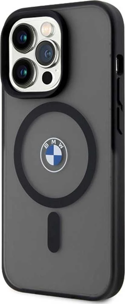 Dėklas BMW BMHMP14XDSLK Apple iPhone 14 Pro Max 6.7″ juodos spalvos kietas dėklas Signature MagSafe