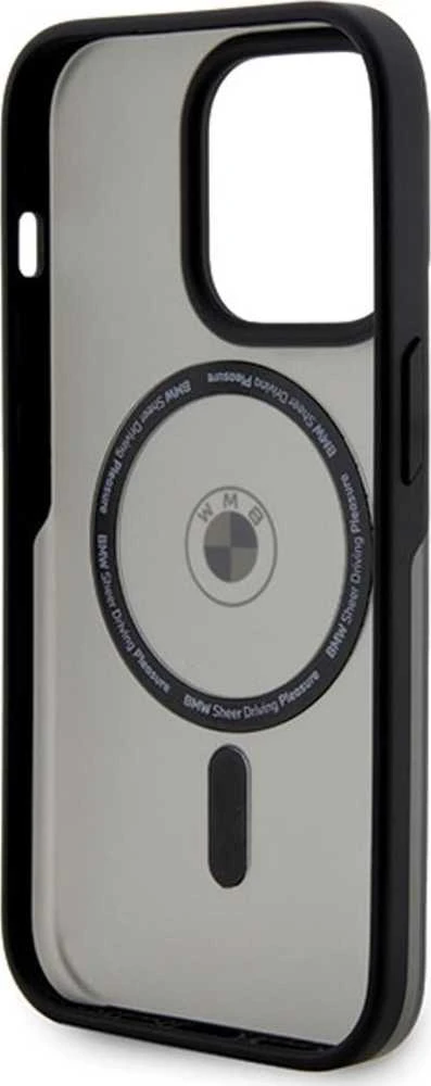 Dėklas BMW BMHMP14XDSLK Apple iPhone 14 Pro Max 6.7″ juodos spalvos kietas dėklas Signature MagSafe