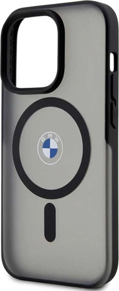 Dėklas BMW BMHMP14XDSLK Apple iPhone 14 Pro Max 6.7″ juodos spalvos kietas dėklas Signature MagSafe