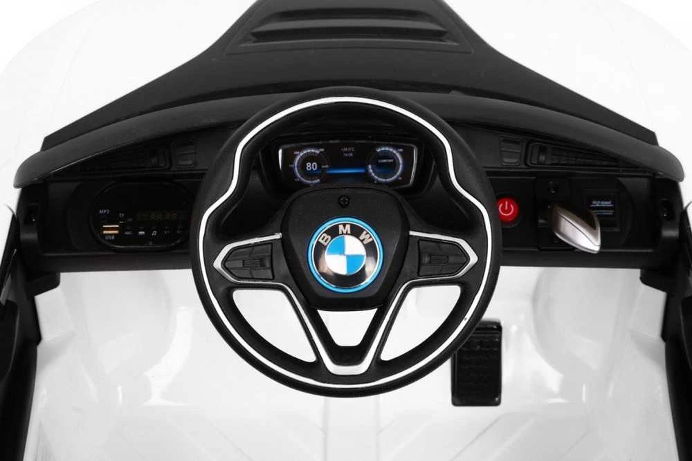 Ramiz Elektrinė mašina vaikams BMW I8 LIFT baltos spalvos