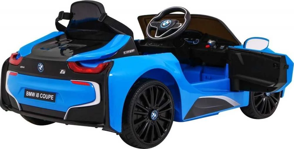 Ramiz Elektrinė mašina vaikams BMW I8 LIFT mėlynos spalvos