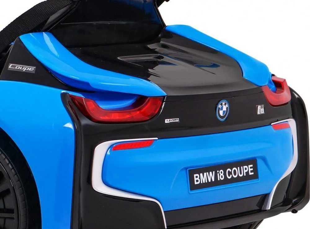 Ramiz Elektrinė mašina vaikams BMW I8 LIFT mėlynos spalvos