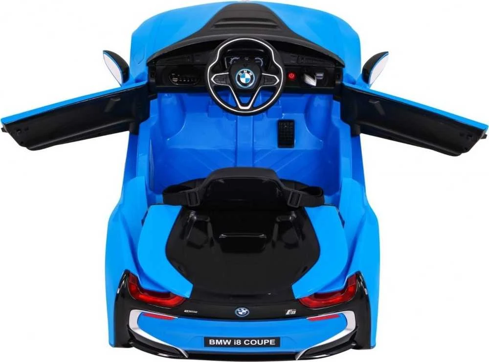 Ramiz Elektrinė mašina vaikams BMW I8 LIFT mėlynos spalvos