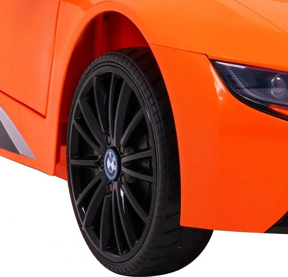 Ramiz Elektrinė mašina vaikams BMW I8 LIFT oranžinės spalvos