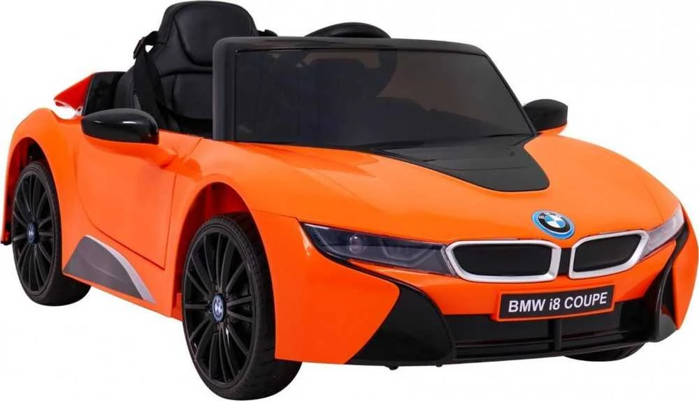 Ramiz Elektrinė mašina vaikams BMW I8 LIFT oranžinės spalvos