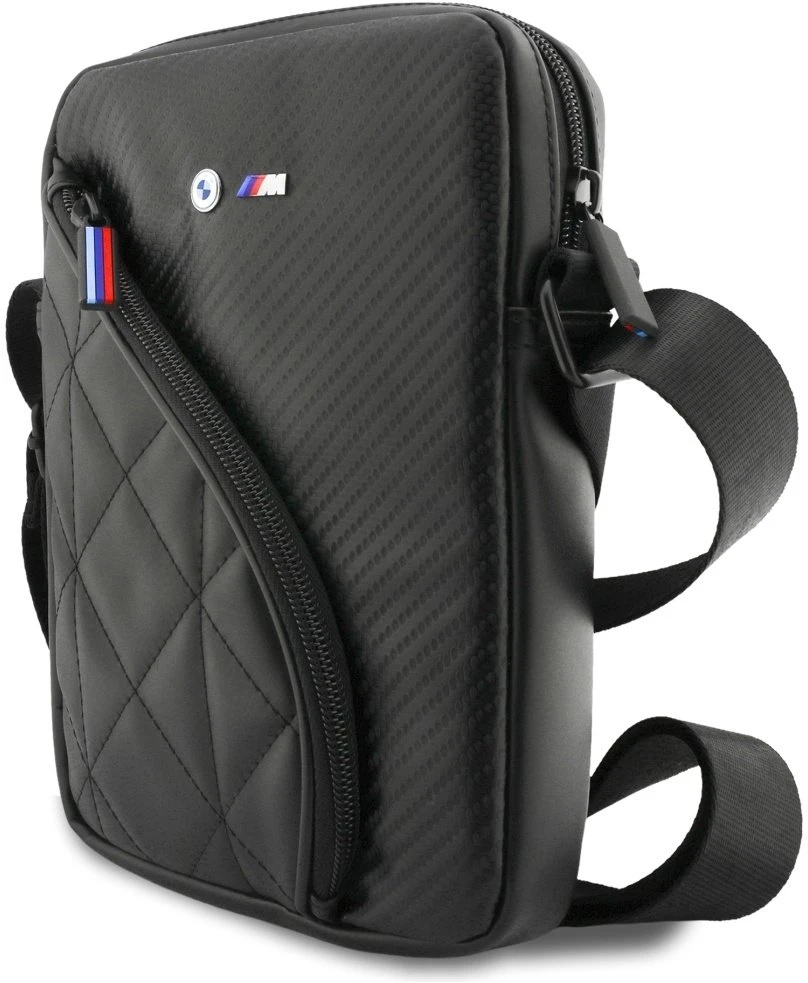 BMW Carbon Pockets & Metal Logo 8" Planšetė Bag - Juodas