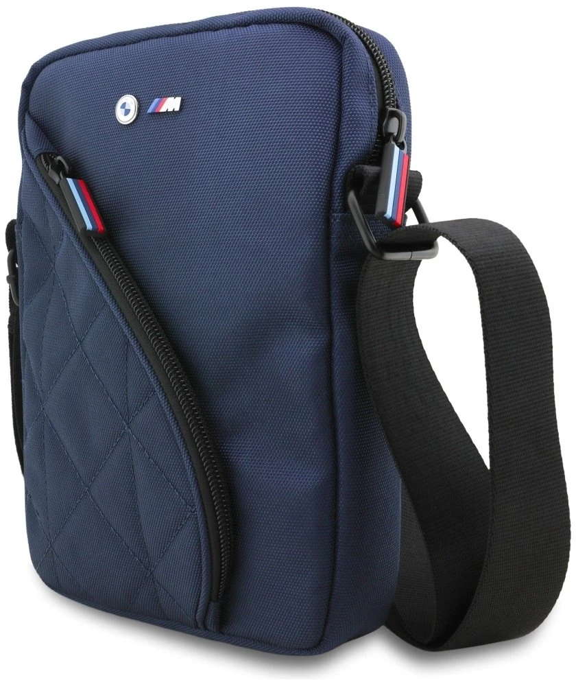 BMW Nylon Pockets & Metal Logo 8" Planšetė Bag - Navy Mėlyna