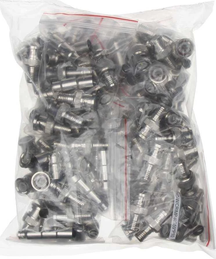 TST UŽSPAUDŽIAMAS KIŠTUKAS BNC-W/CRIMP-RG59*P10