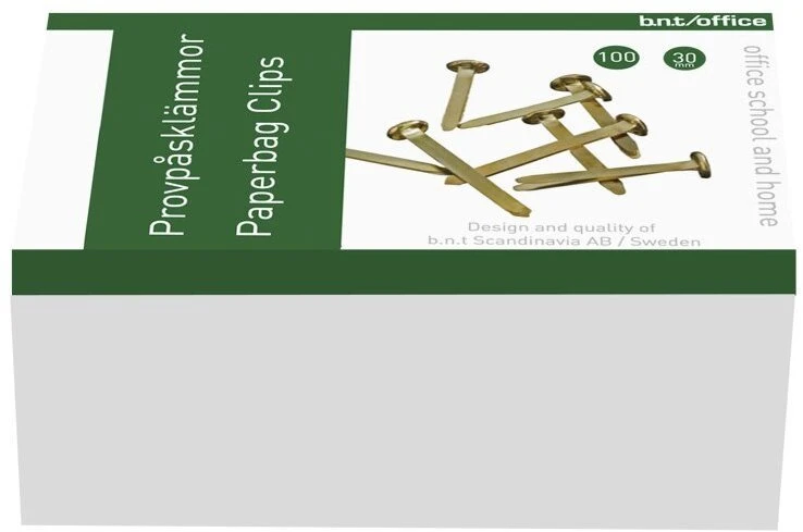 Bnt Office Paperbinders 30mm 100stk/pak - (100 stk.)