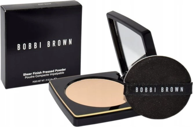 Bobbi Brown Sheer Finish Pressed Powder kompaktinė pudra, atspalvis: Soft Sand, 9 g