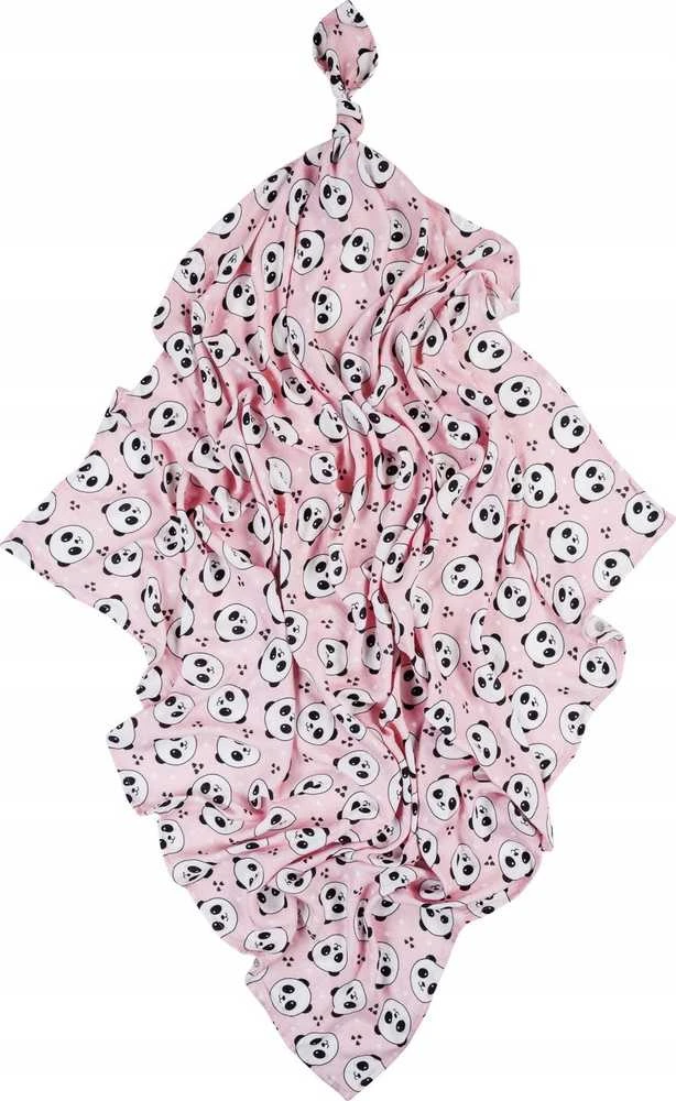 Rankšluostis BOC0307-BAMBŪKINIS NIPPLIS 75X75 PANDA ROŽINIS