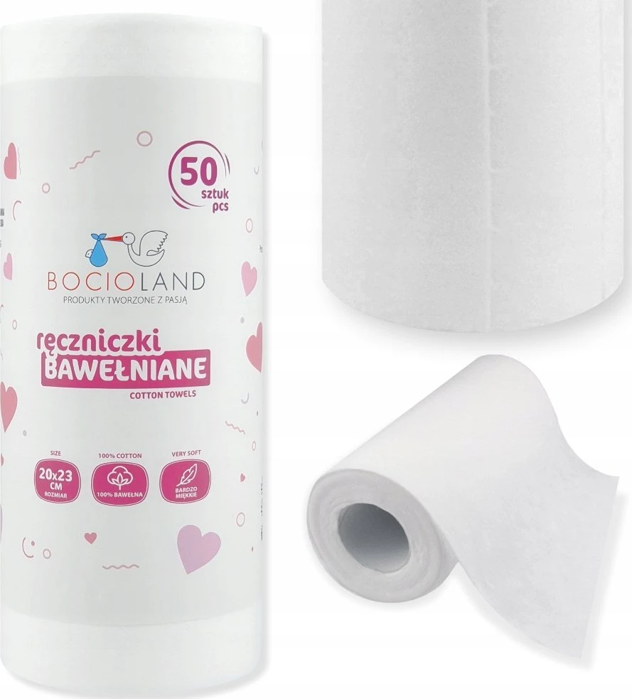 Bocioland rankšluostis medvilninis ritinėlis 20x23 BL154