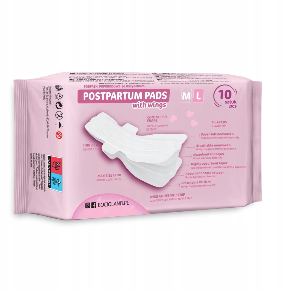 Bocioland įklotai po gimdymo 10 vnt. BL155