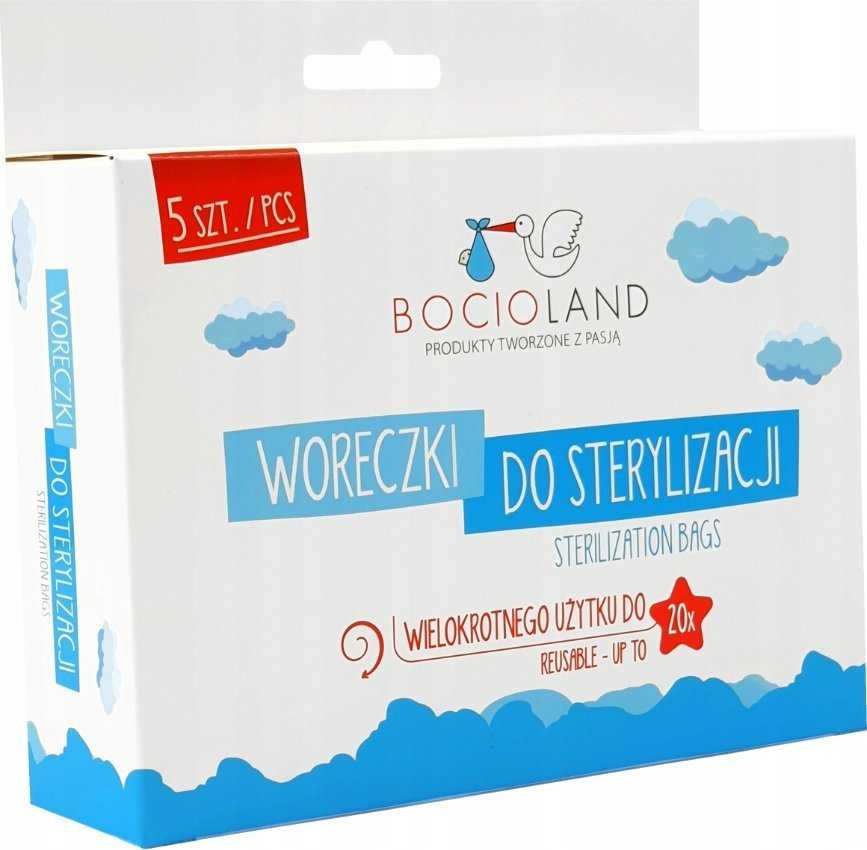 Bocioland sterilizavimo maišeliai mikrobangų krosnelei 5 vnt BL162