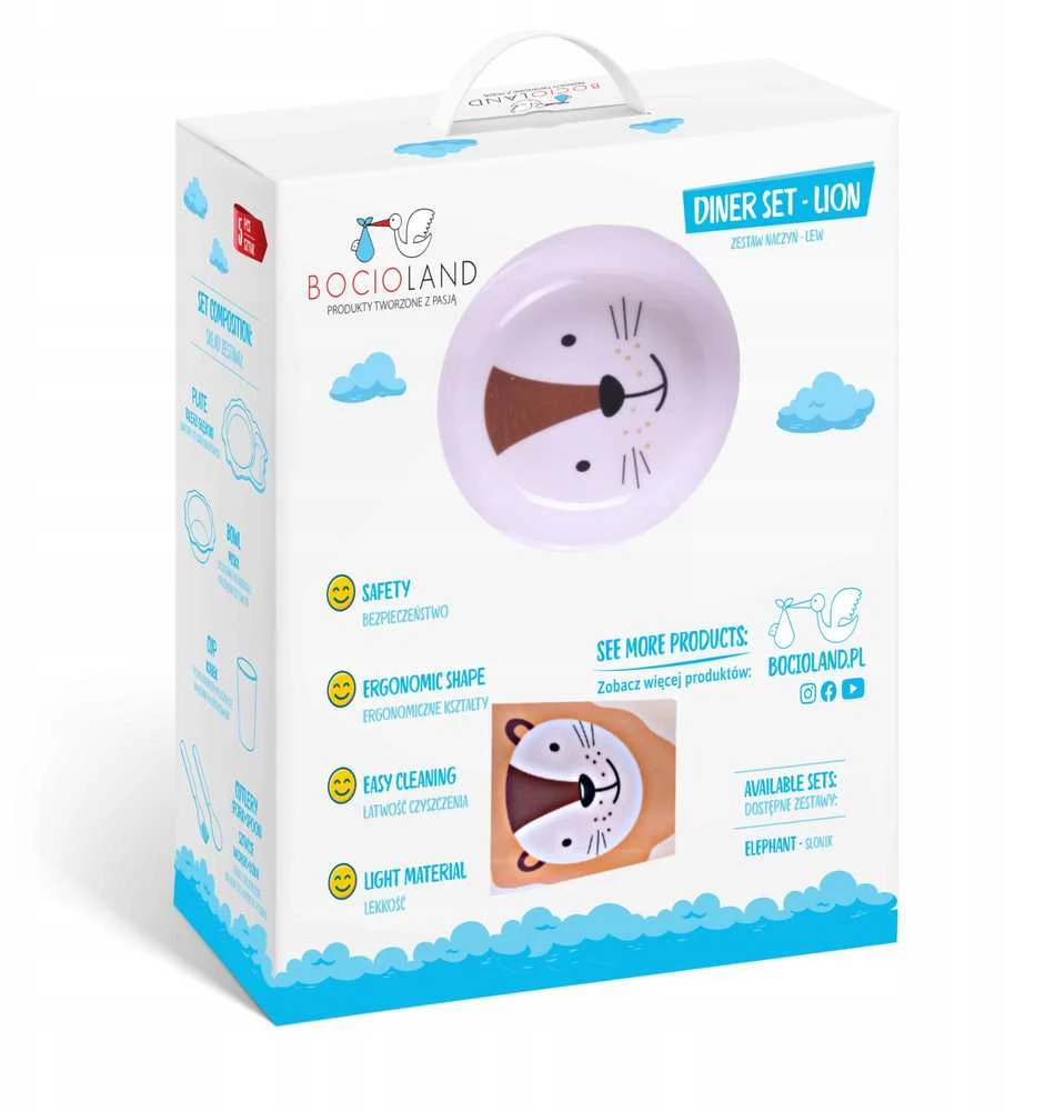 Bocioland BOCIOLAND BL560-5 dalių „Lion“ virtuvės įrankių rinkinys