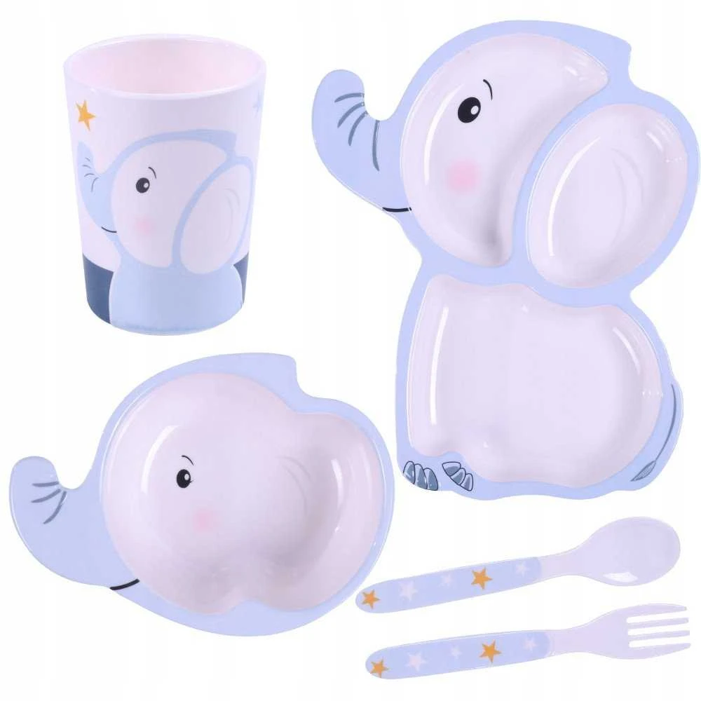 Bocioland BOCIOLAND BL561 – 5 dalių virtuvės indų rinkinys, „Elephant“