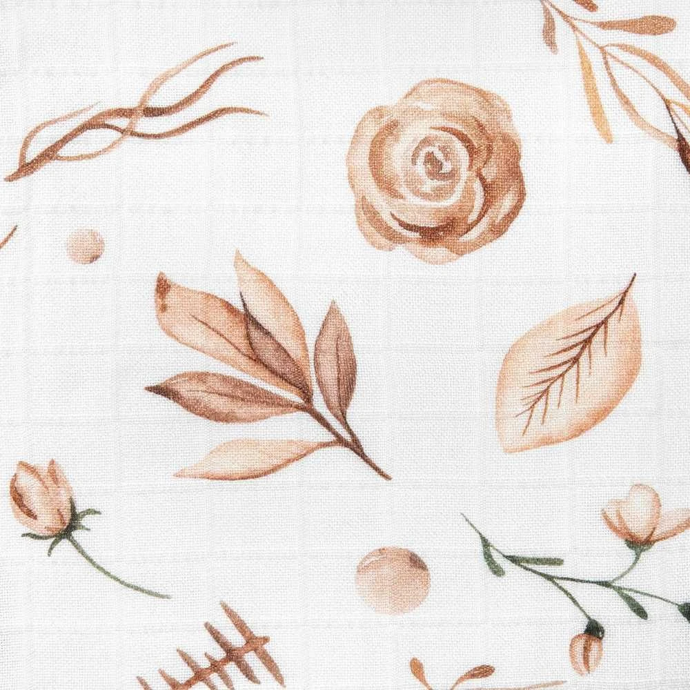 Rankšluostis Bocioland BOCIOLAND-BOC0366-BAMBUKINĖS VYSTYKLĖS 120 X120CM BOHO GĖLĖS