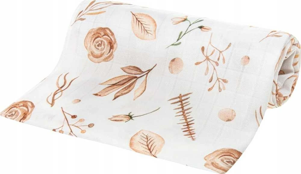 Rankšluostis Bocioland BOCIOLAND-BOC0366-BAMBUKINĖS VYSTYKLĖS 120 X120CM BOHO GĖLĖS
