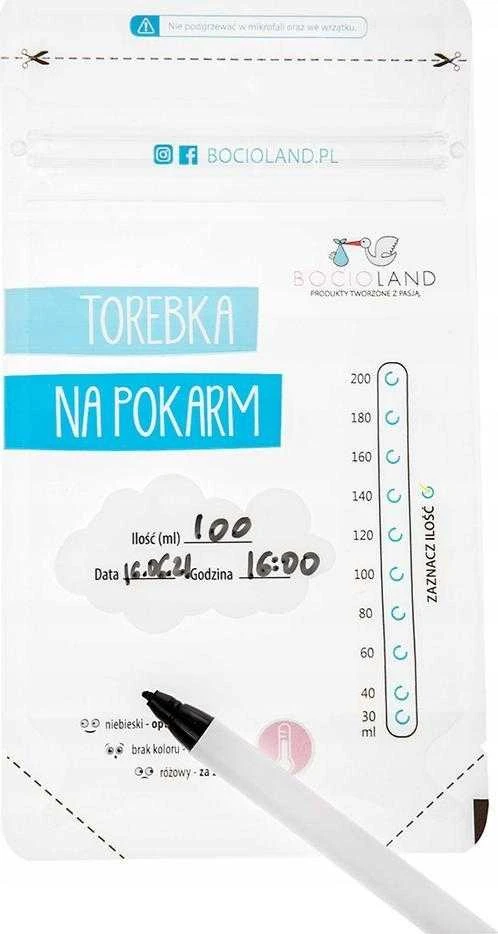 Bocioland 0199 PIENO MAIŠELIAI 200ML 50VNT BL019